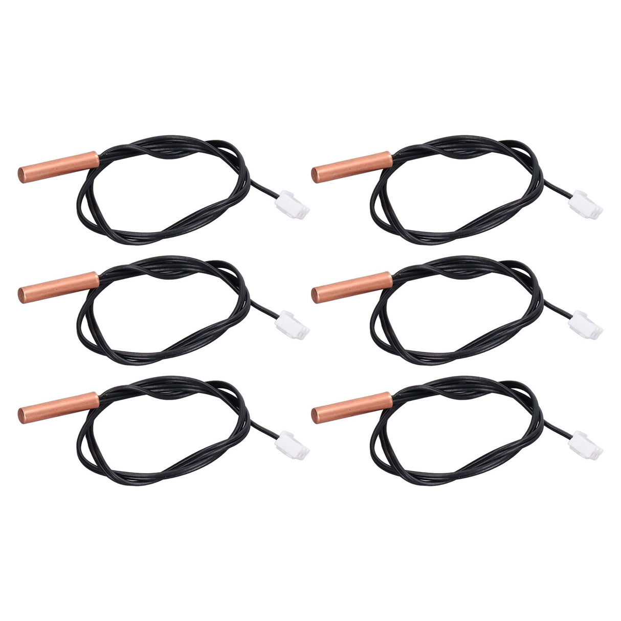 10Pcs 10K Temp Sensor Probe PVC Copper Waterproof NTC Thermistor Probes for Air Conditioner