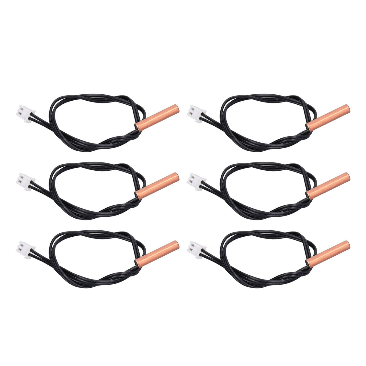 10Pcs 10K Temp Sensor Probe PVC Copper Waterproof NTC Thermistor Probes for Air Conditioner