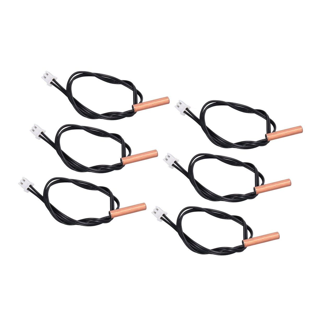 10Pcs 10K Temp Sensor Probe PVC Copper Waterproof NTC Thermistor Probes for Air Conditioner