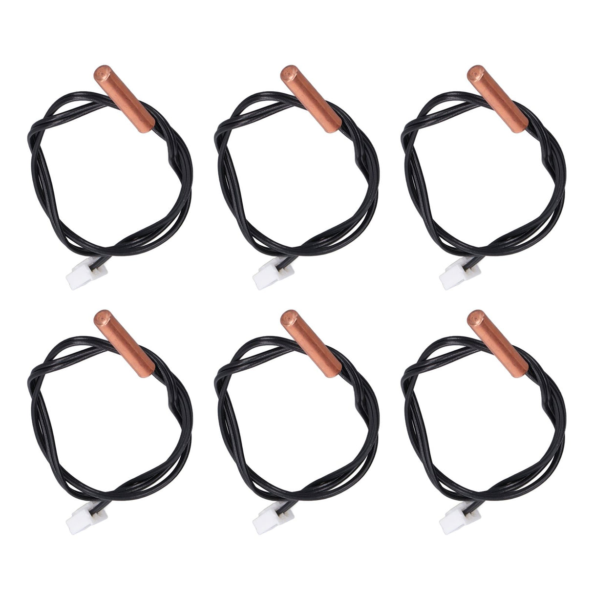 10Pcs 10K Temp Sensor Probe PVC Copper Waterproof NTC Thermistor Probes for Air Conditioner