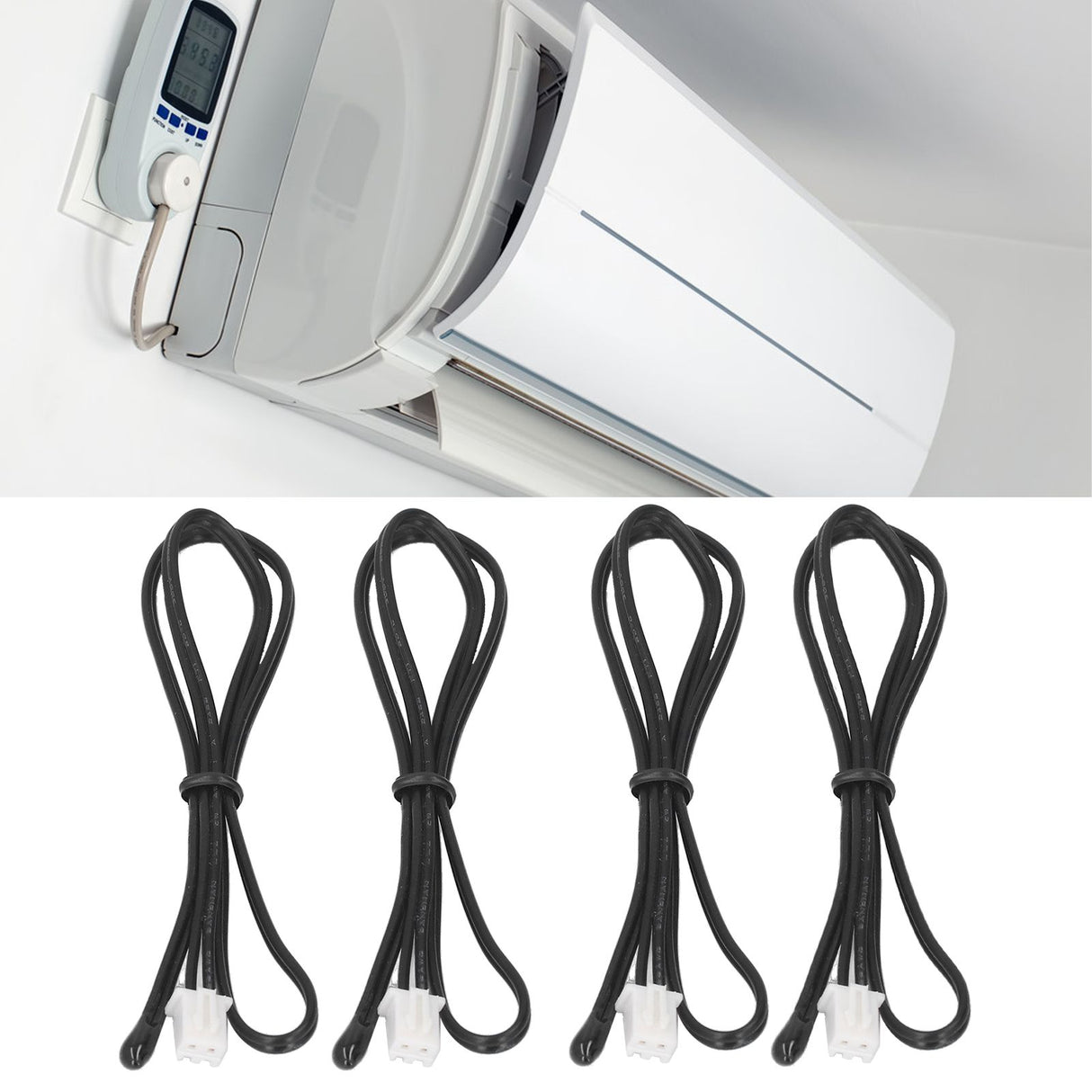 10K Temperature Sensor Probe for Air Conditioner NTC Thermistor Waterproof Rust Resistant Sensitive Reliable Sensor Probe