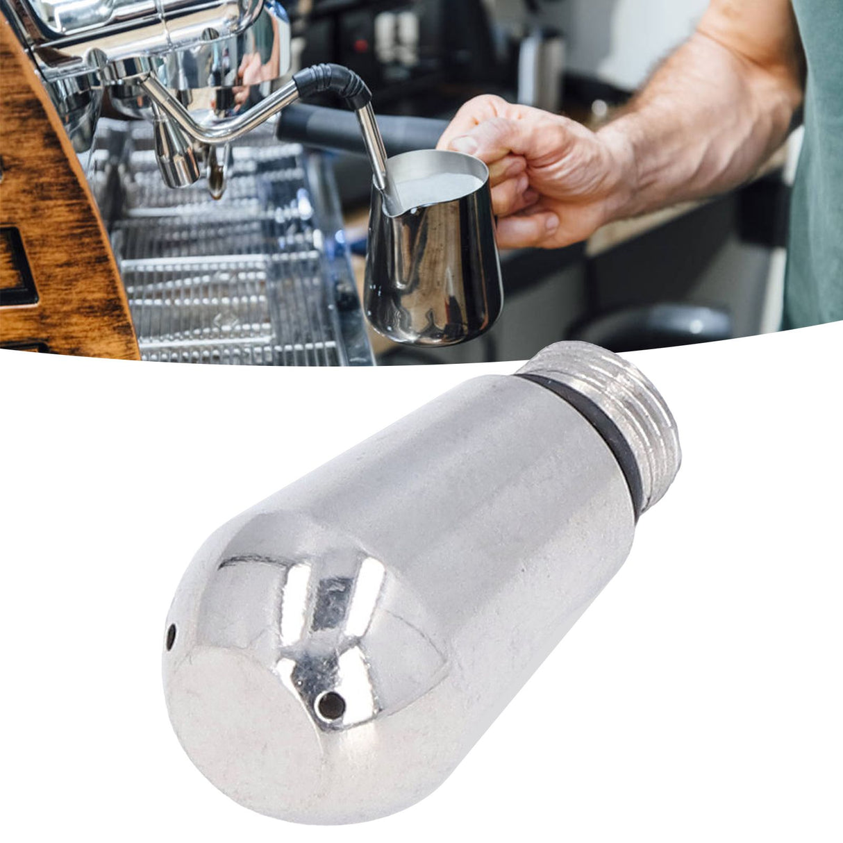 Coffee Machine Steam Nozzle 304 Stainless Steel Multiple Holes Tip Replacement for EXPOBAR3 Holes