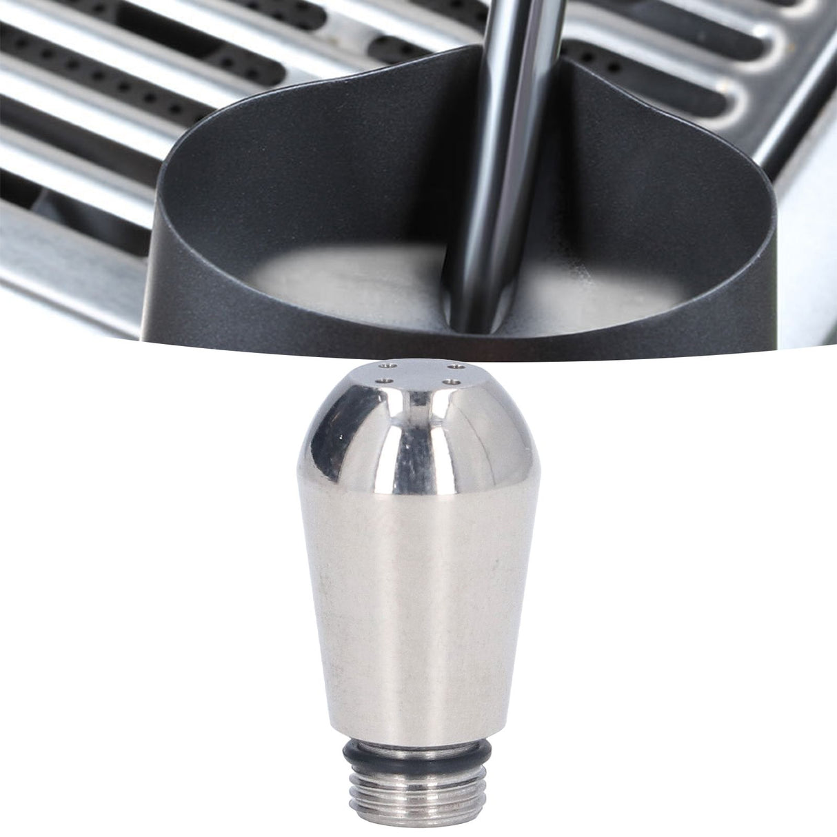 Coffee Machine Steam Nozzle 304 Stainless Steel Multiple Holes Tip Replacement for EXPOBAR4 Holes