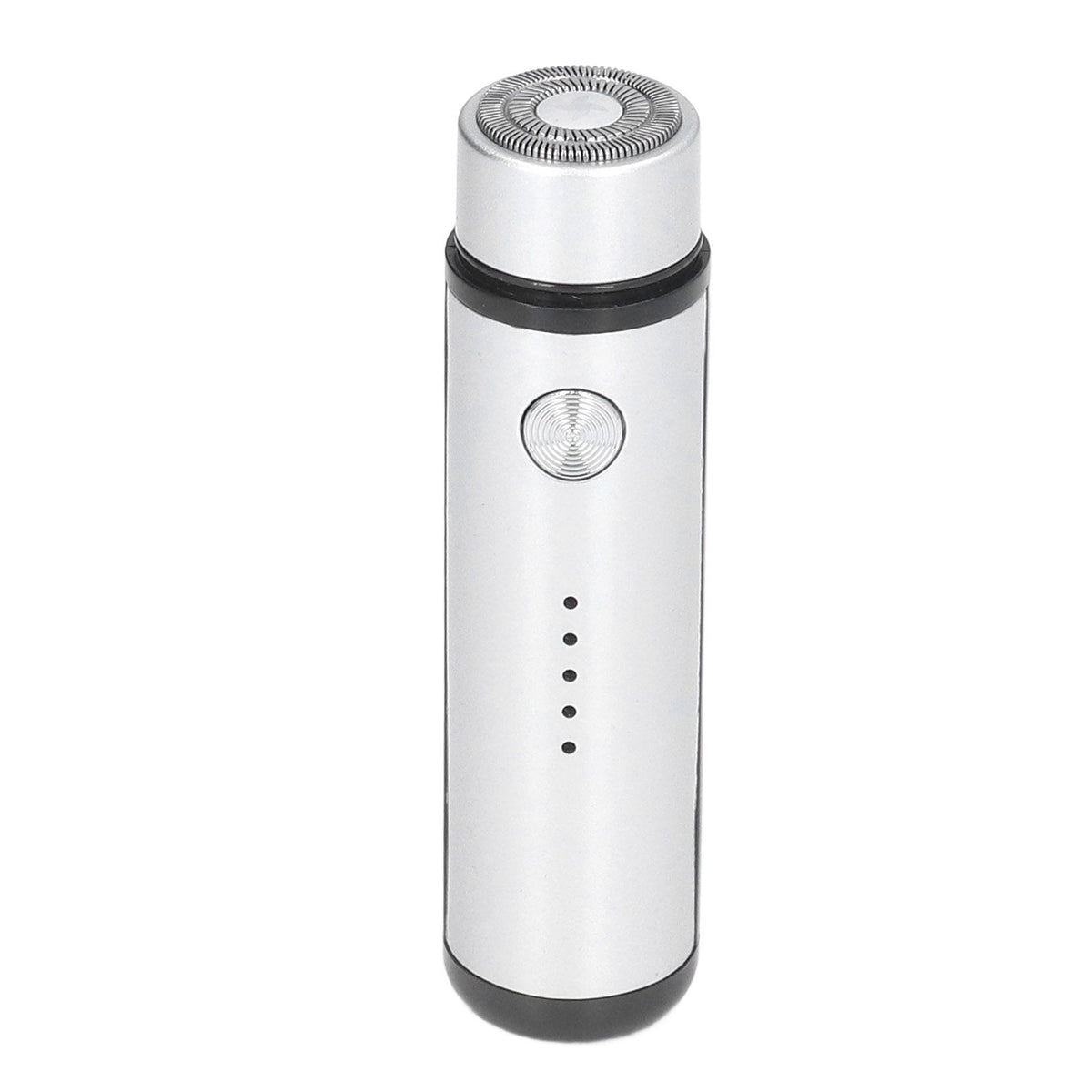 013 Electric Mini Shaver Portable Low Noise Power Display USB Mini Electric Shaver for MenSilver