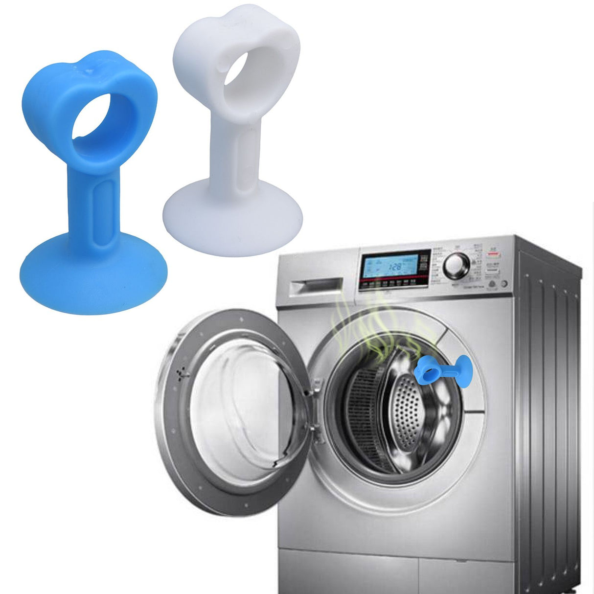 10Pcs Washer Door Prop Soft Durable Rubber Suction Cup Design Keey Dryness Air Circulation Washing Machine Door Prop