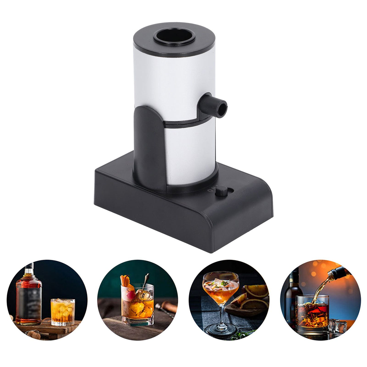 Smoke Infuser Handheld Easy Clean Smoking Device Wood Cocktail Smoker for Sous Vide Meat Salmon