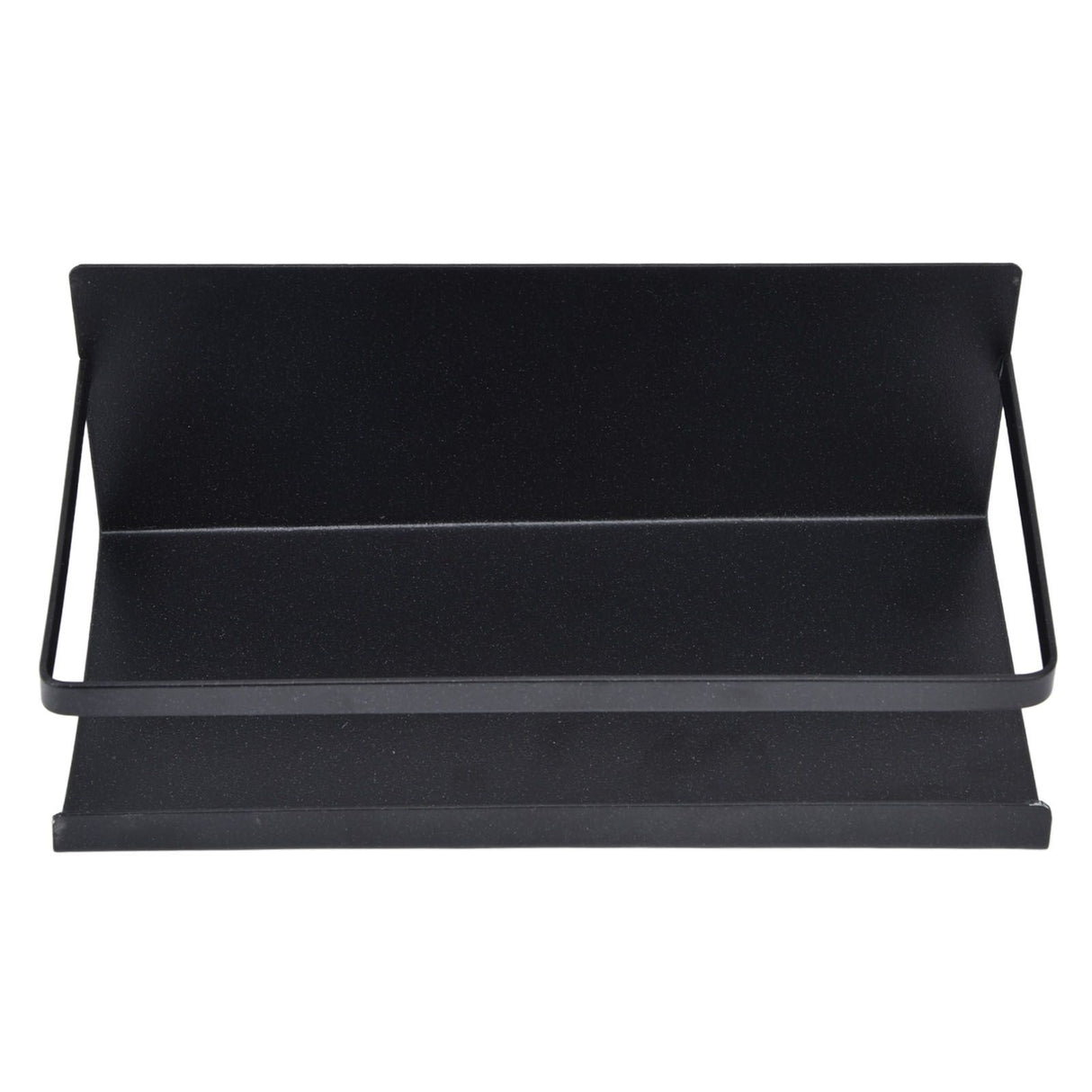Kitchen Rack Space Saving Spice Shelf Organizer Magnetic Single Tier Iron for StorageBlack
