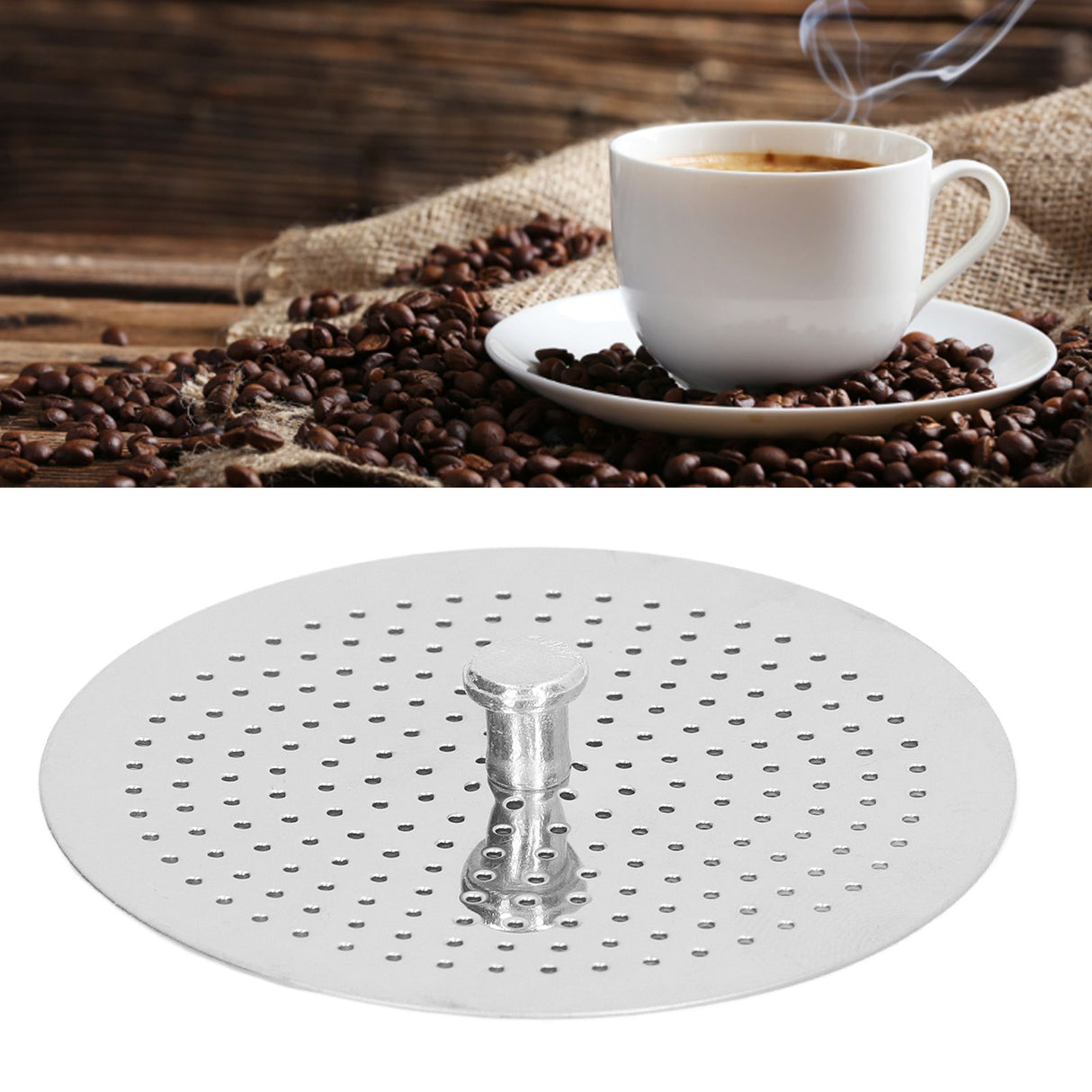 2pcs Coffee Press Replacement Filter Professional Coffee Press Replacement Filter Screen for Coffee House Restaurant6 Servings