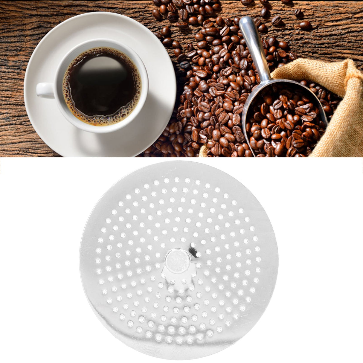 2pcs Coffee Press Replacement Filter Professional Coffee Press Replacement Filter Screen for Coffee House Restaurant6 Servings