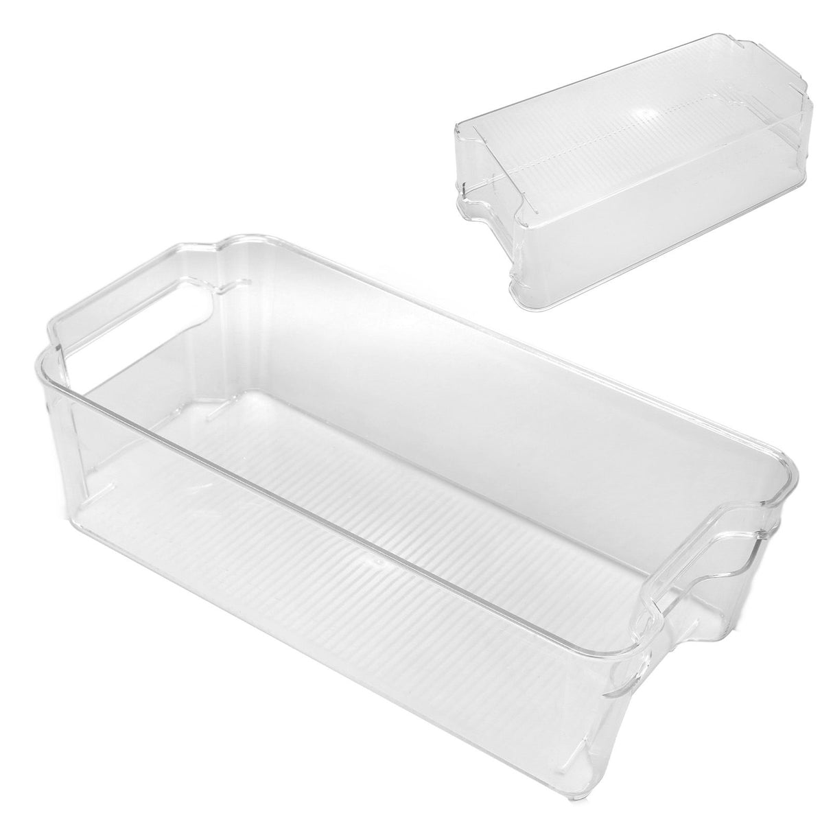Refrigerator Storage Container PET Large Capacity Visual Design Safe Harmless Food Storage BoxSmall