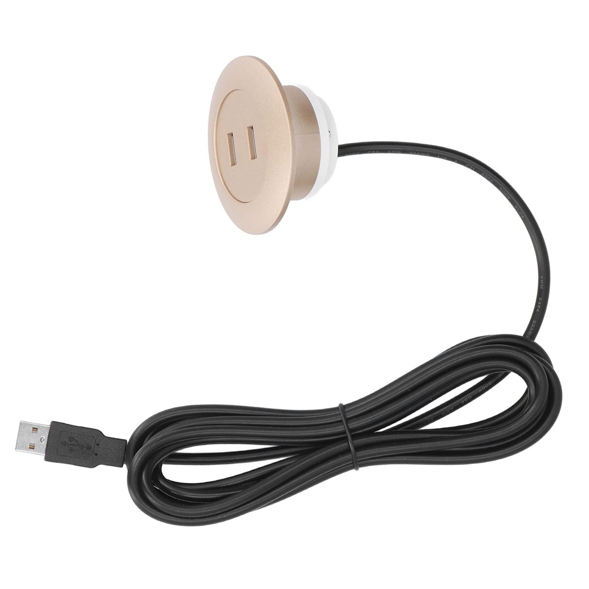 Sofa USB Charging Socket Flush Mount Installation Dual USB Charging Ports Socket for Home UseGold