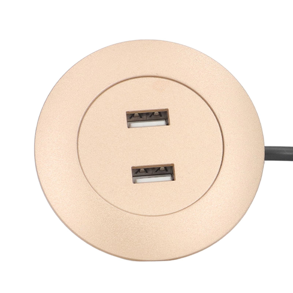 Sofa USB Charging Socket Flush Mount Installation Dual USB Charging Ports Socket for Home UseGold