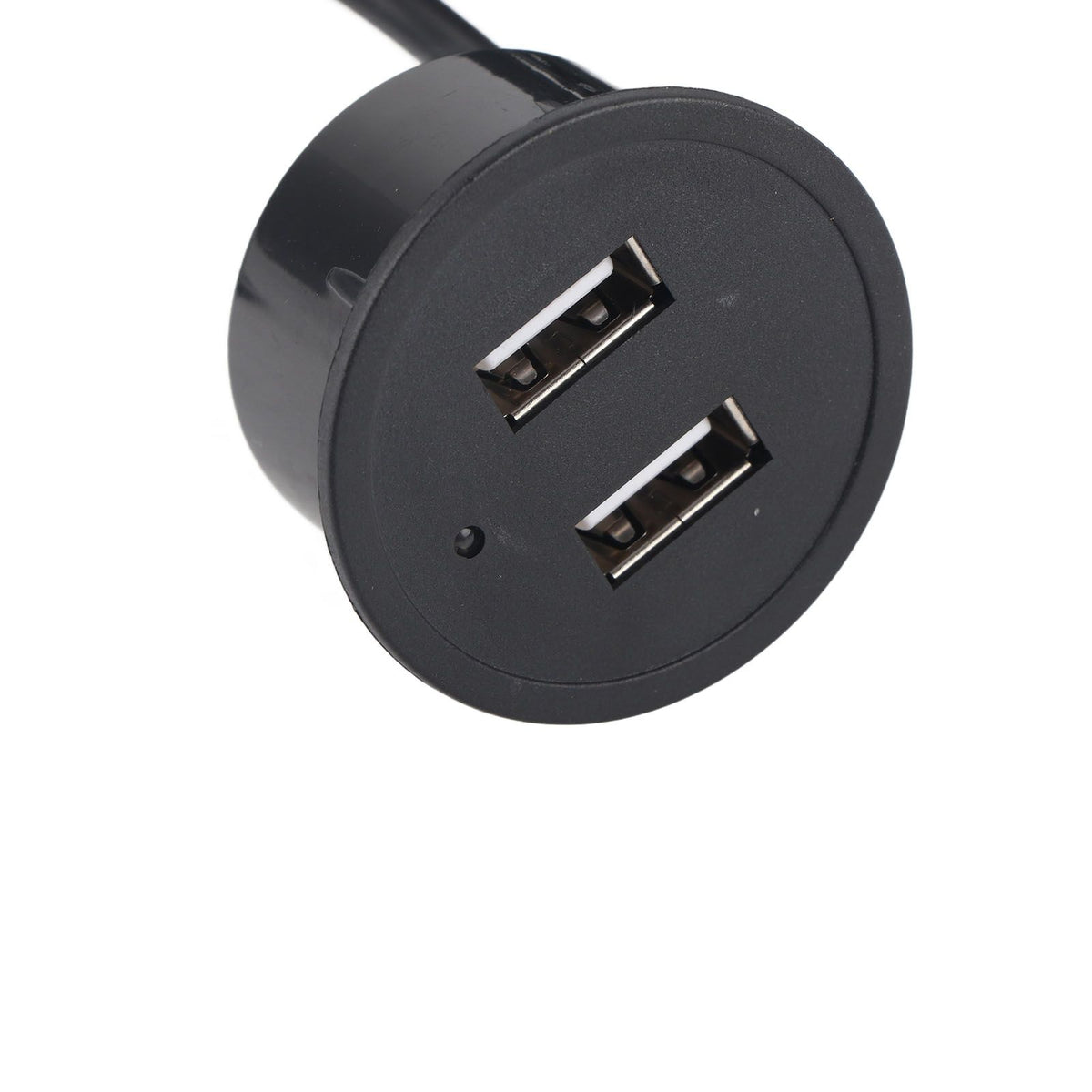 2 USB Charging Socket with 1.5m Cable Embedded Installation 5V 1A Multipurpose for Mobile Phone Cameras TabletUSB Output