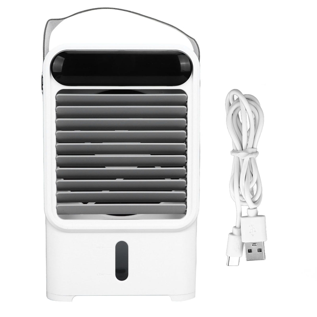 Fan Humidifier 500ml USB Powered 6W 2A 5V Air Cooler Three Levels Adjustable Pull Out Design Windowless Air Conditioner