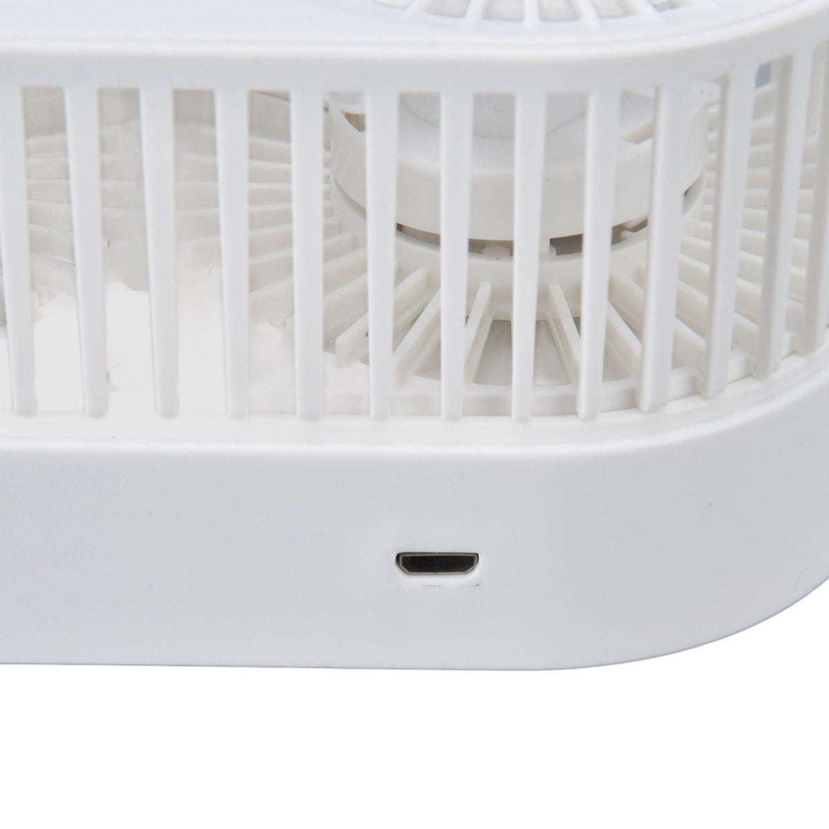 Desktop Double Fan Dual Motor 135° Angle Adjustable Handheld Fan Three Levels Adjustable Low Noise Operation Fan for OfficeWhite
