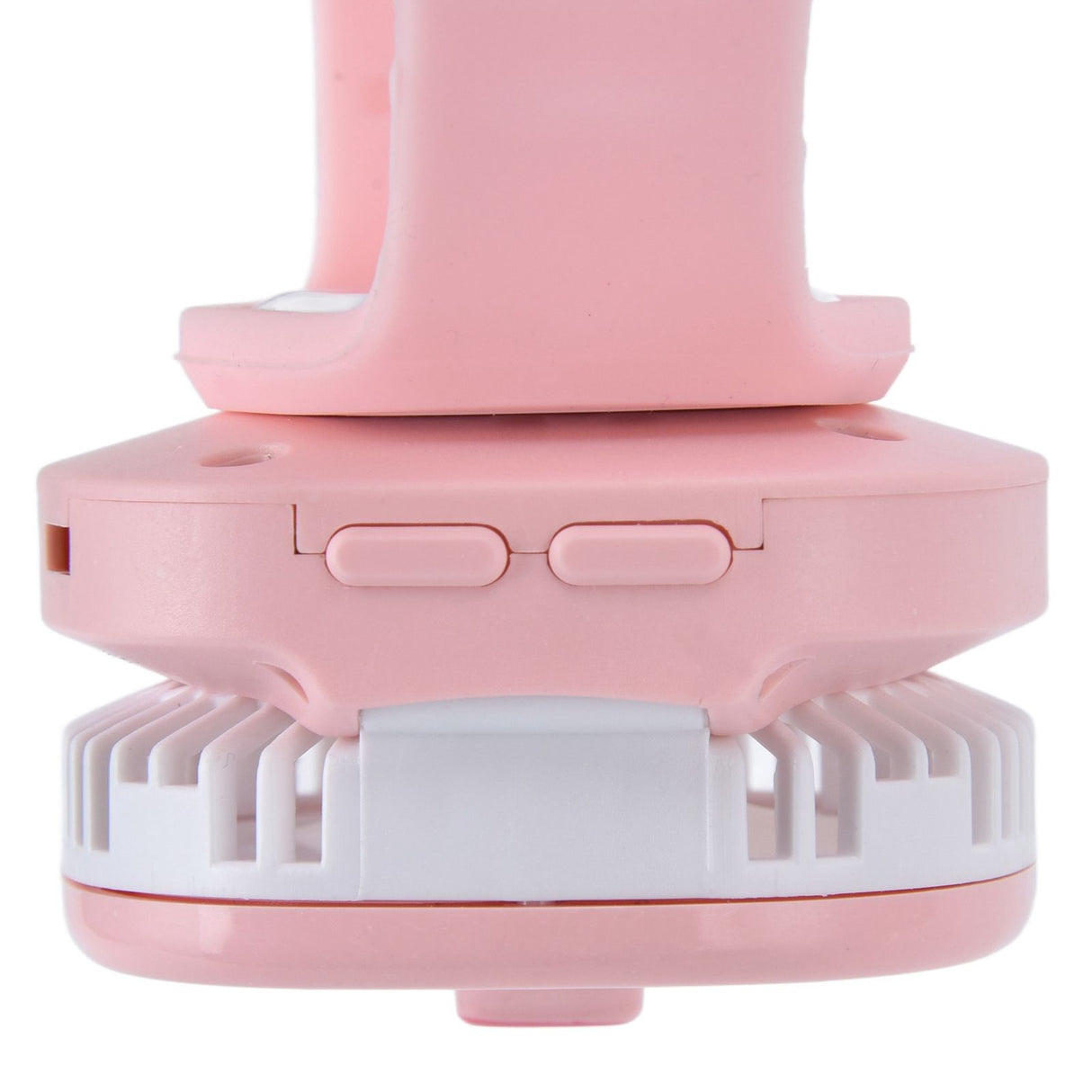 Cartoon Watch Fan USB Charging Plastic Wrist Fan Wireless Mini Watch Fan with Detachable Strap Fan for Kids for OutdoorPink Pig