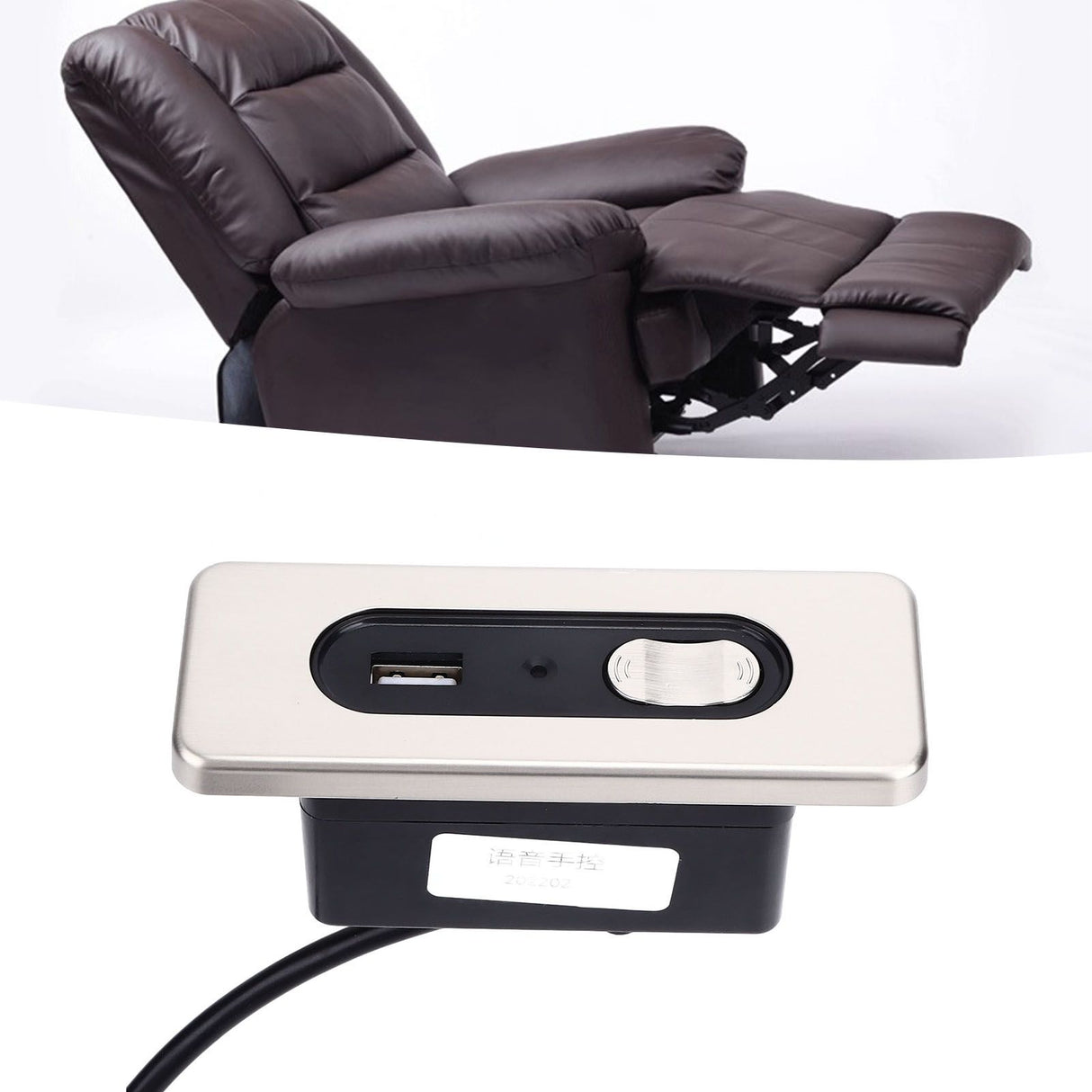 Electric Sofa Controller Manual Recliner Switch with USB Charging Port Sofa Voice Controller 5 Pin
