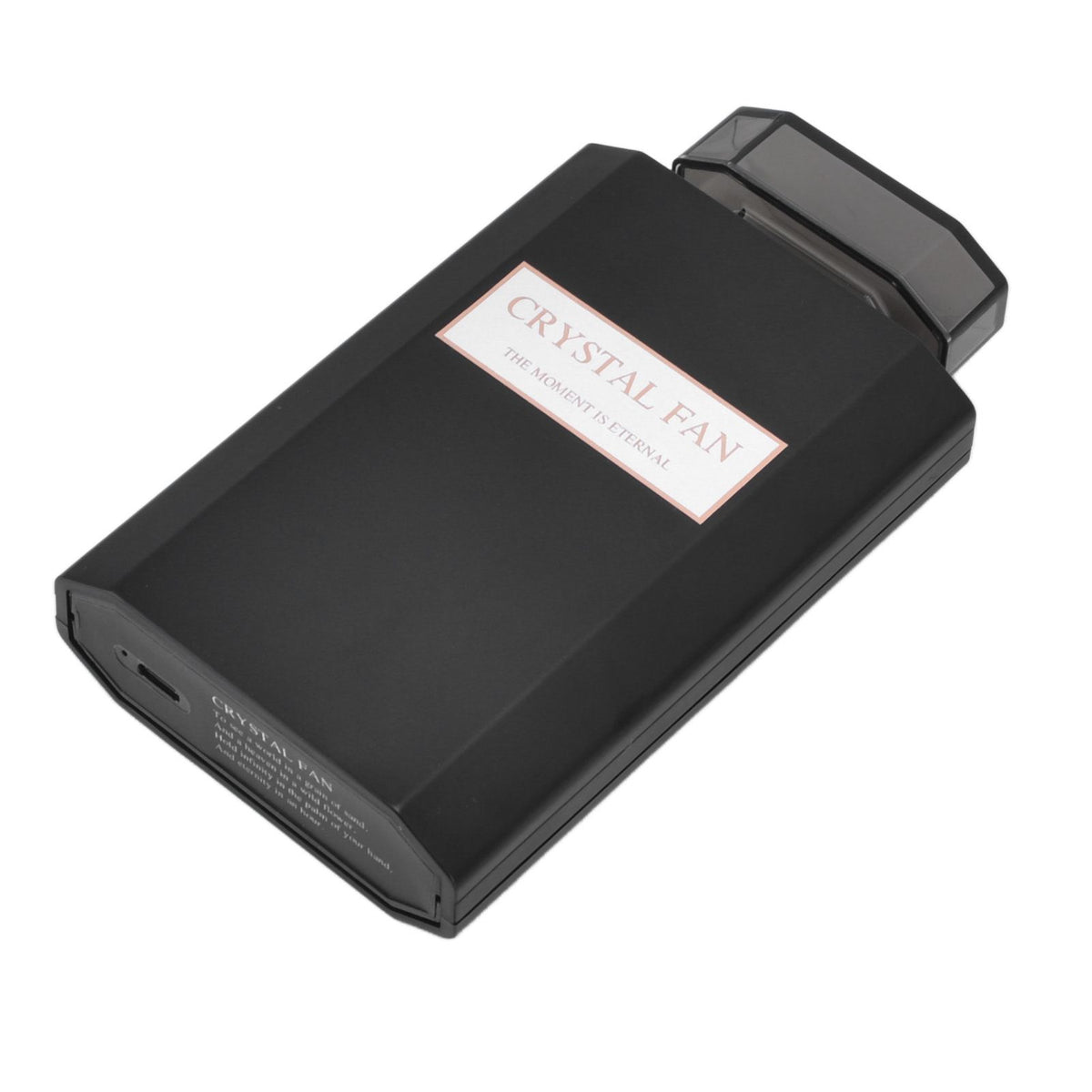 Handheld Fan 3 Speed Ladies Small Fan USB 1200mAh Battery Rechargeable Handheld Portable Pull Out Design Office Fan Black