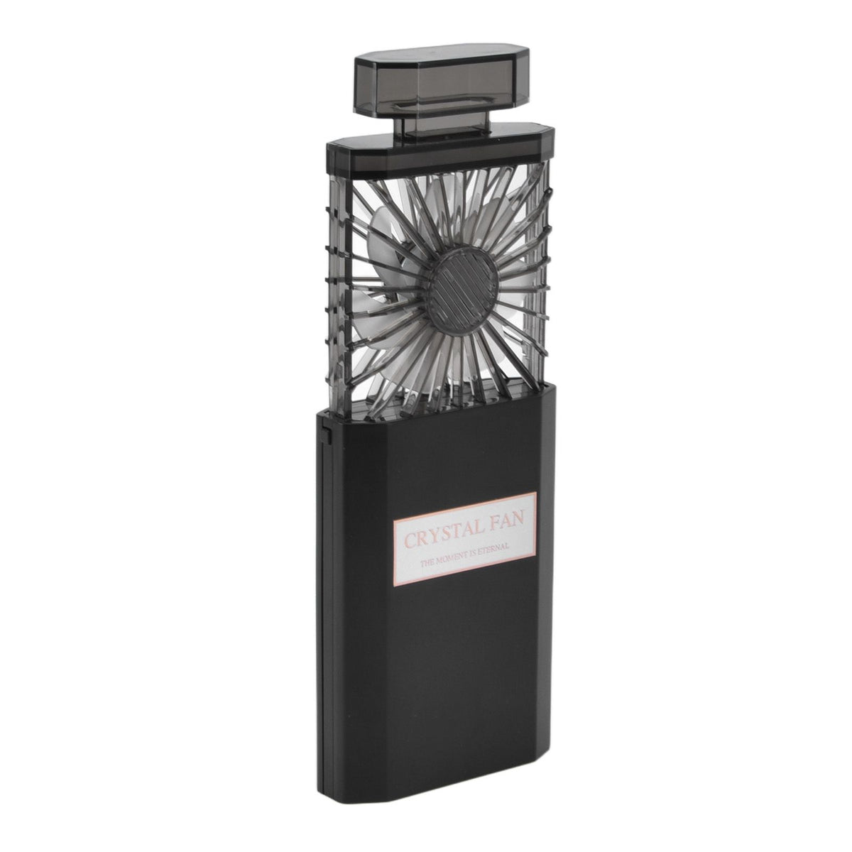 Handheld Fan 3 Speed Ladies Small Fan USB 1200mAh Battery Rechargeable Handheld Portable Pull Out Design Office Fan Black