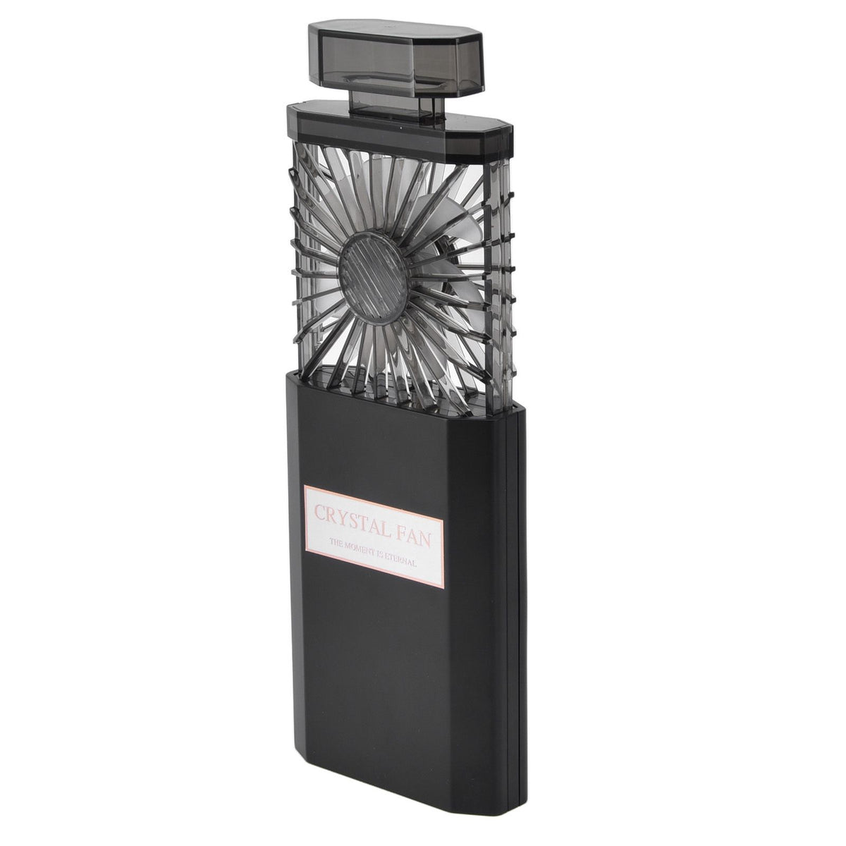 Handheld Fan 3 Speed Ladies Small Fan USB 1200mAh Battery Rechargeable Handheld Portable Pull Out Design Office Fan Black