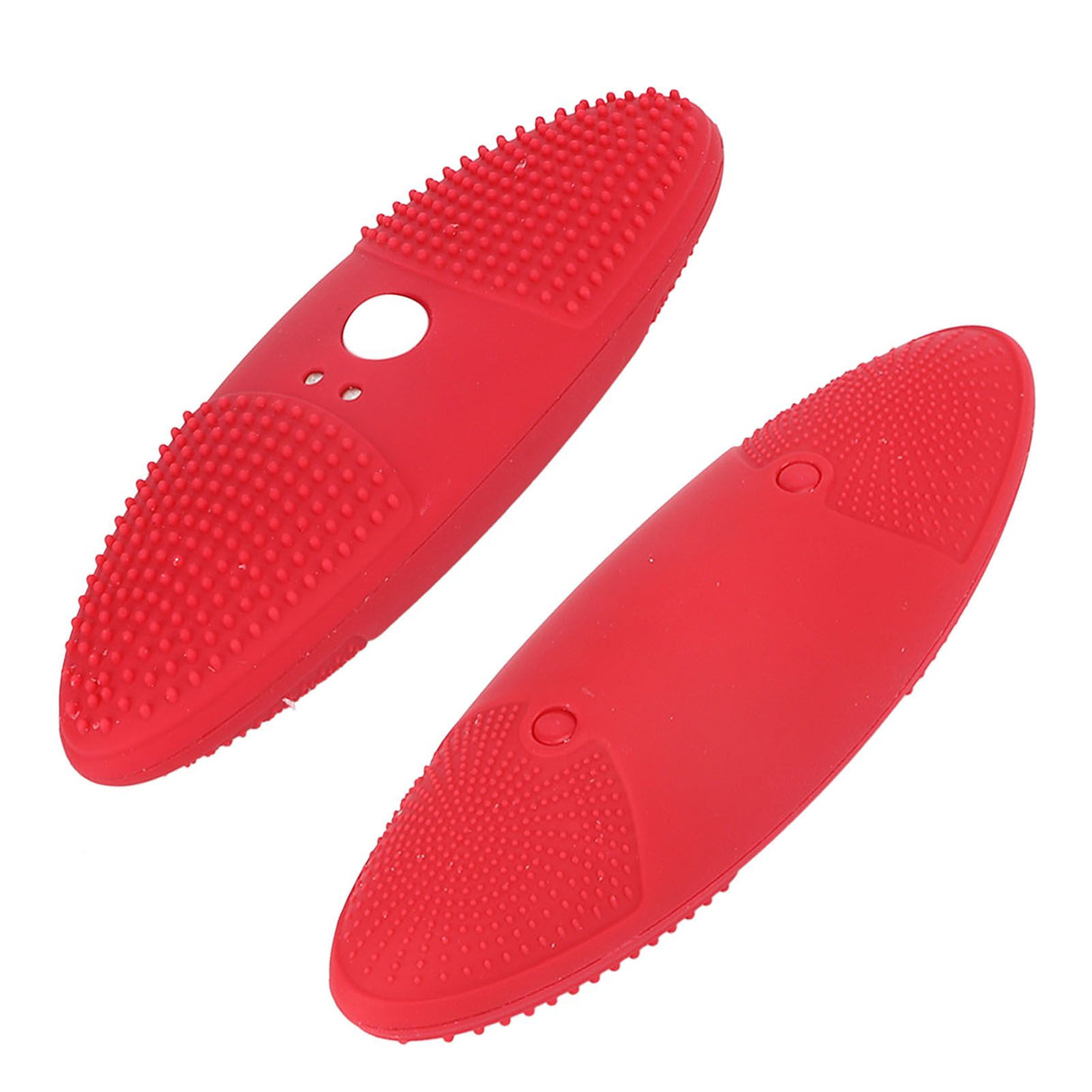 Ultrasonic Scrubber 3 Levels USB Charging High Frequency Vibration Dual Waving Ultrasonic Vegetable Washing Machine Red