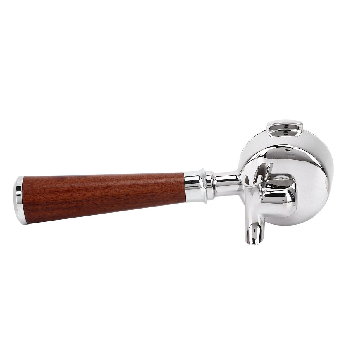 58mm Coffee Portafilter Coffee Machine Filter Coffee Machine Replacement Parts with Wooden Handle for Commercial Use