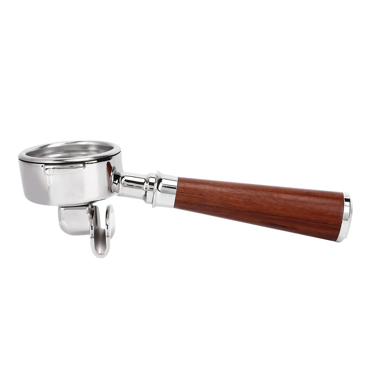 58mm Coffee Portafilter Coffee Machine Filter Coffee Machine Replacement Parts with Wooden Handle for Commercial Use