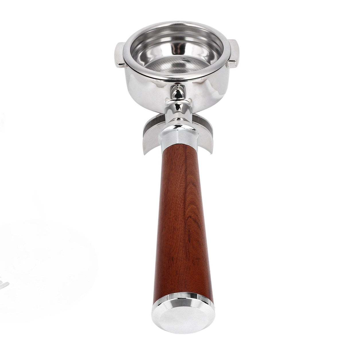 58mm Coffee Portafilter Coffee Machine Filter Coffee Machine Replacement Parts with Wooden Handle for Commercial Use
