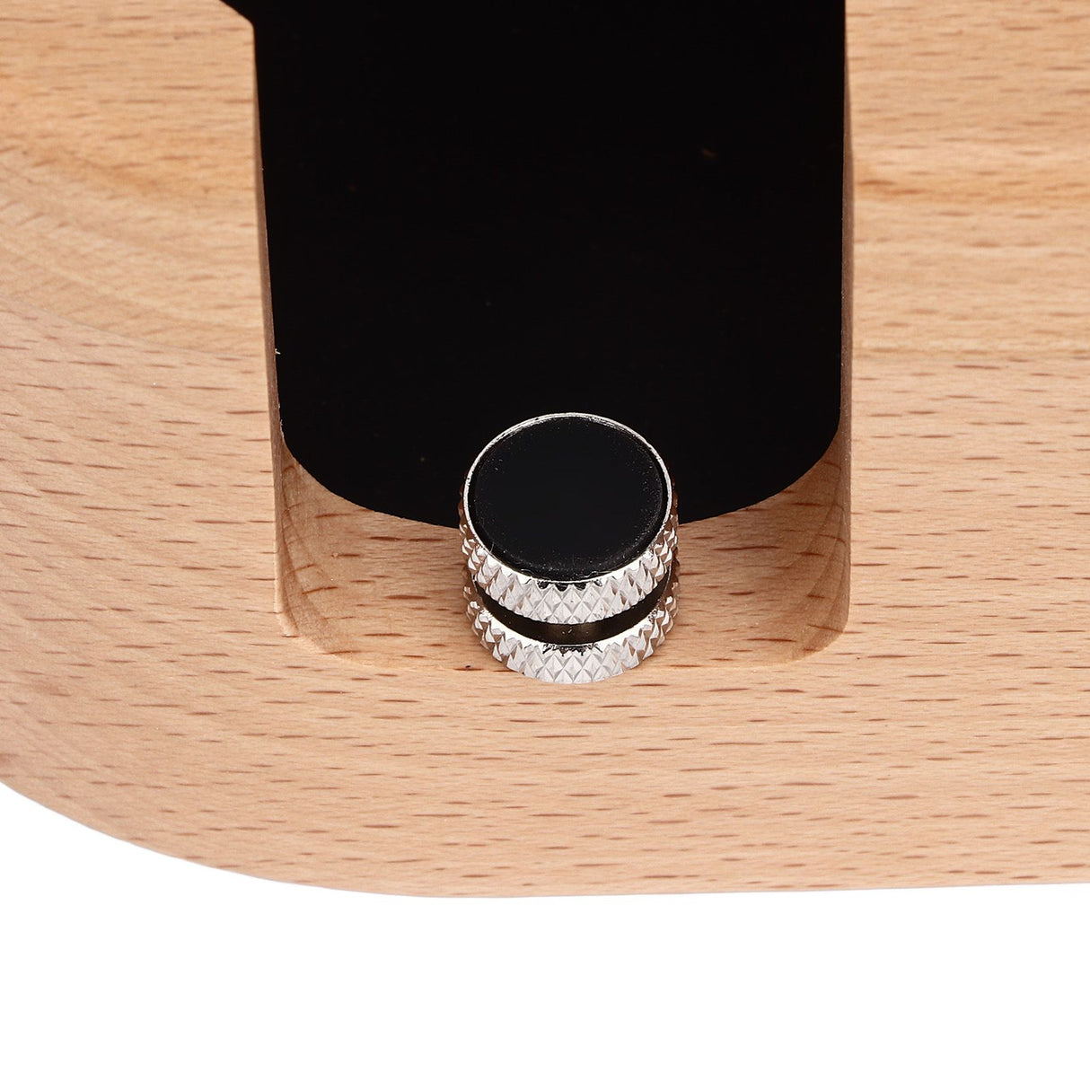 Coffee Filter Tamper Holder 58mm Aperture Coffee Knock Box Wood Texture Wooden Coffee Tamping Station with Nonslip Feet