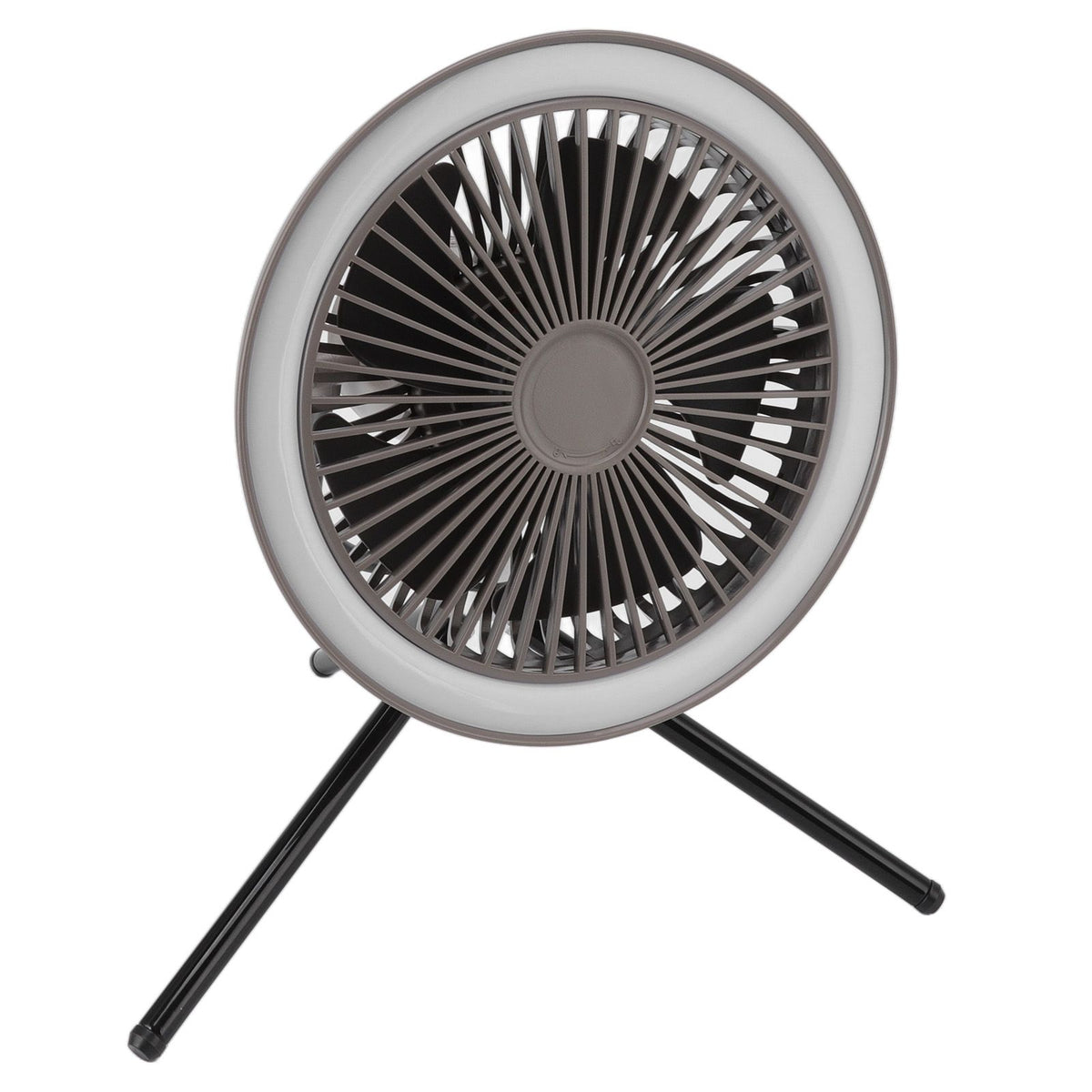 Camping Light Fan 3 Level Wind Adjustment USB Charging 3.7V 2A Hanging Camping Lights Tent Fan with Bracket for Outdoor Gray