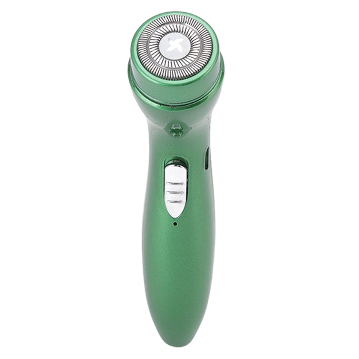 Electric Razor Low Noise Stainless Steel Electric Head Shaver Low Allergic Reactivity for Man 3.7V 2W Green