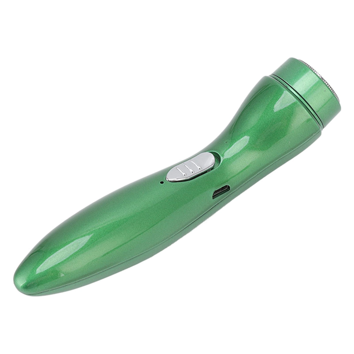 Electric Razor Low Noise Stainless Steel Electric Head Shaver Low Allergic Reactivity for Man 3.7V 2W Green