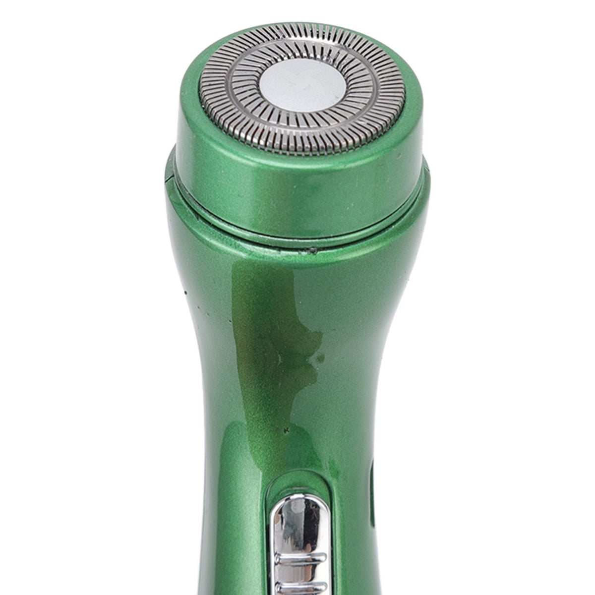 Electric Razor Low Noise Stainless Steel Electric Head Shaver Low Allergic Reactivity for Man 3.7V 2W Green