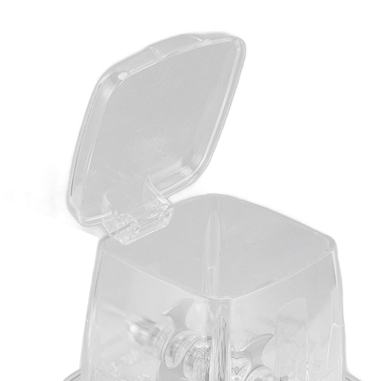 Hand Cranked Ice Crusher Clear Rustproof Multifunctional Manual Ice Crusher for Home Kitchen Transparent