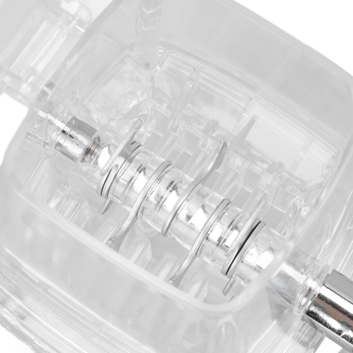 Hand Cranked Ice Crusher Clear Rustproof Multifunctional Manual Ice Crusher for Home Kitchen Transparent