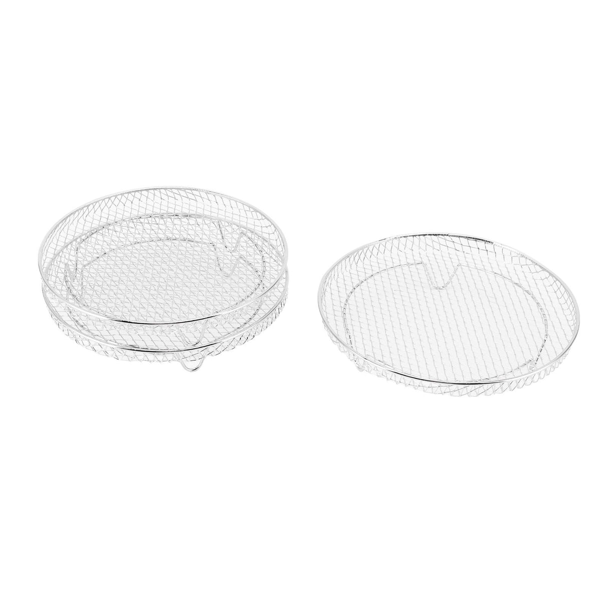 3Pcs Air Fryer Dehydrator Racks Stackable Food Grade Stainless Steel Fruit Meat Dehydration Air Fryer Rack for Air Fryer