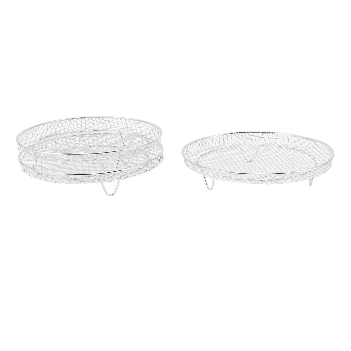 3Pcs Air Fryer Dehydrator Racks Stackable Food Grade Stainless Steel Fruit Meat Dehydration Air Fryer Rack for Air Fryer