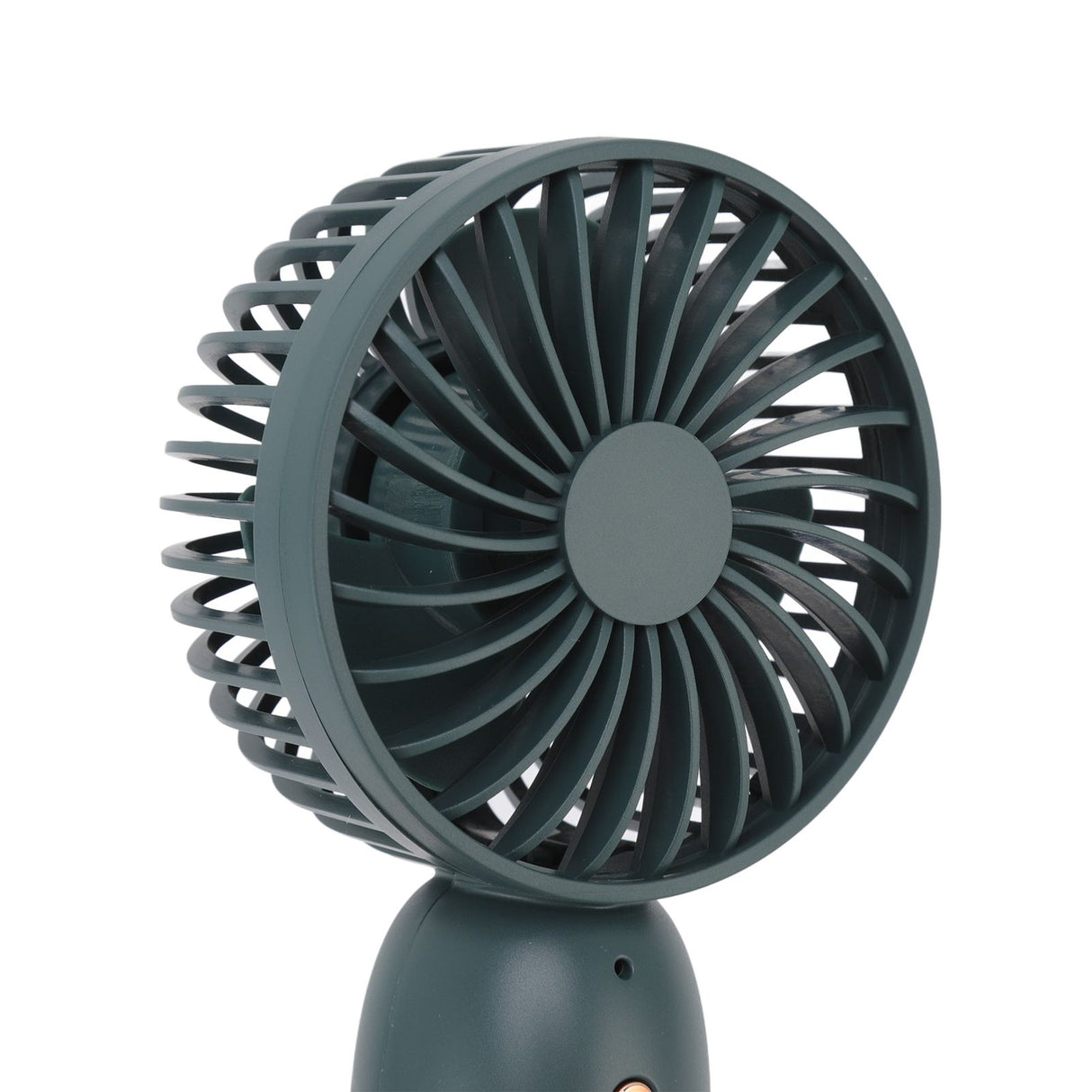 Handheld Fan USB Charging 3 Speeds Portable Size 500mAh Battery Strong Power Mini Portable Fan for Home Office Travel Green