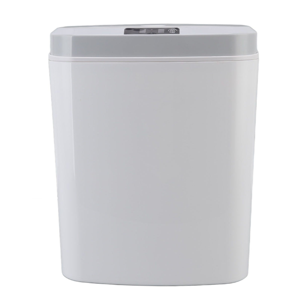 Smart Trash Can 16L Infrared Induction Button Control Manual Mute Household Automatic Trash Can with Night Light White