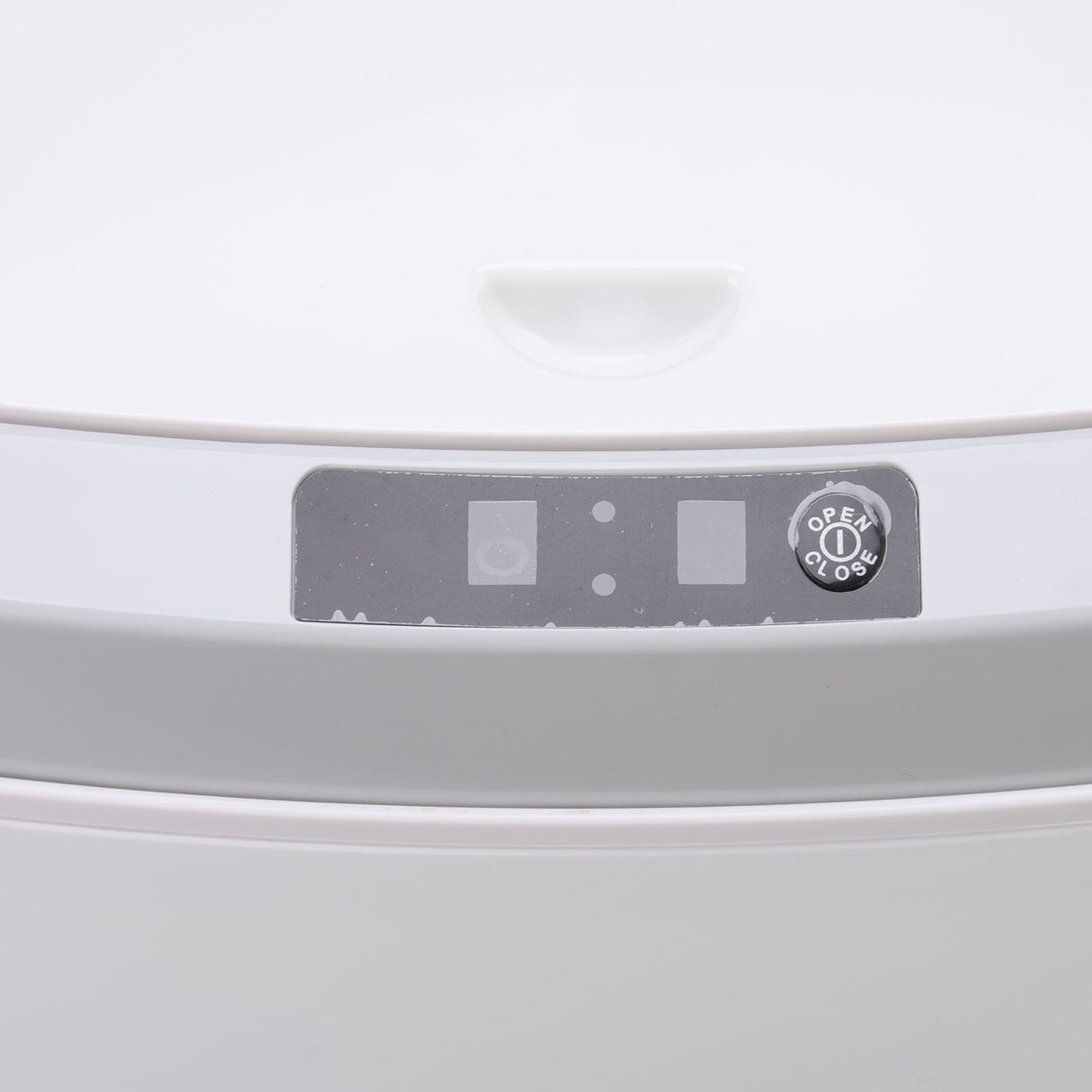 Smart Trash Can 16L Infrared Induction Button Control Manual Mute Household Automatic Trash Can with Night Light White