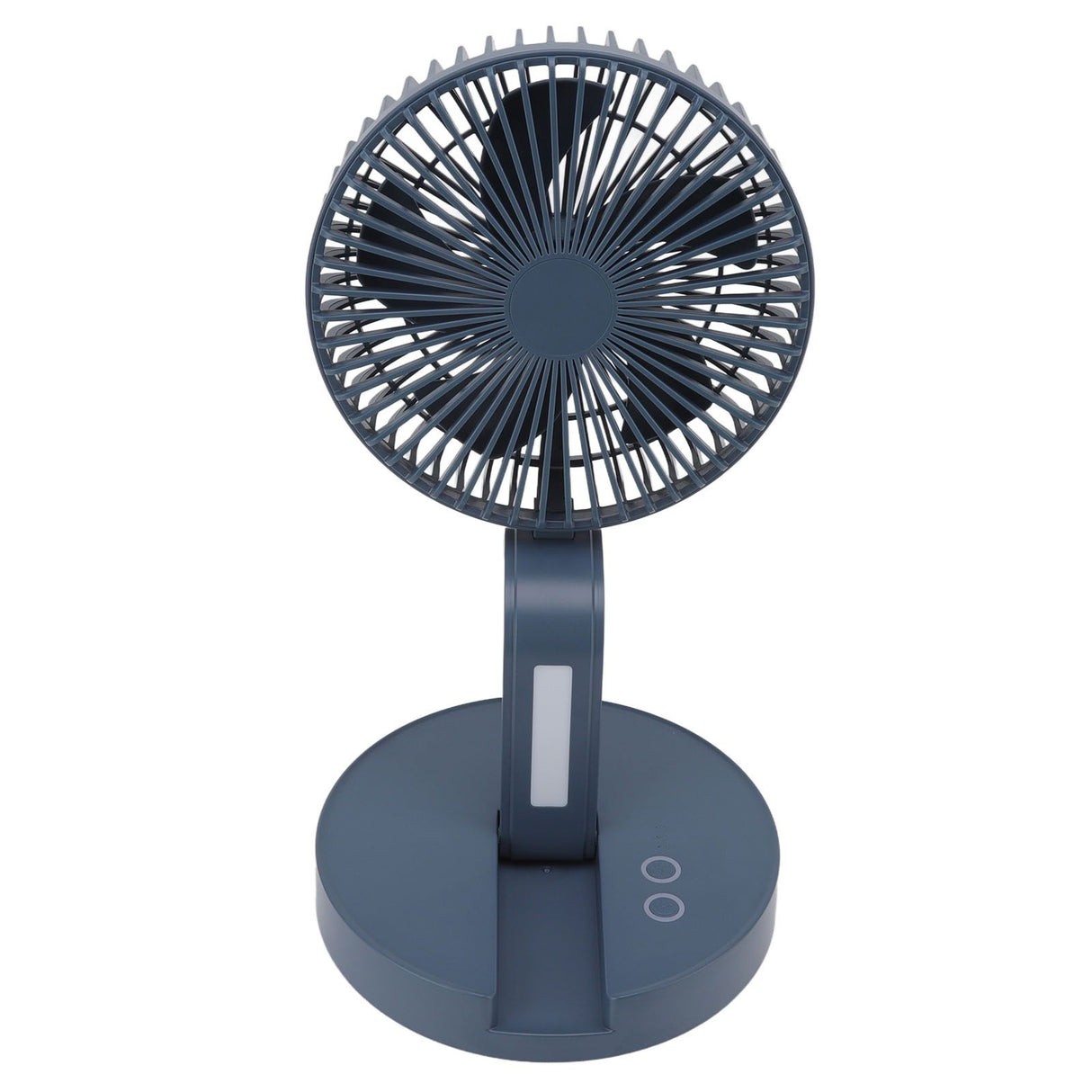 Desktop Folding Fan 3 Speeds USB Rechargeable Punch Free Electric Desktop Oscillating Fan for Home Office Blue