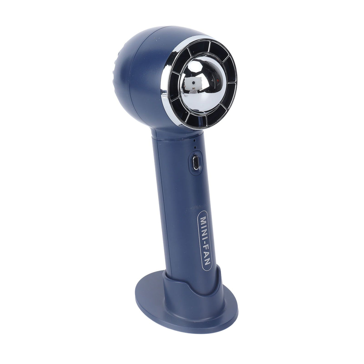 Handheld Fan 3 Speeds USB Charging Strong Wind Lightweight 1200mAh Battery Portable Fan Handheld for Office Travel Blue