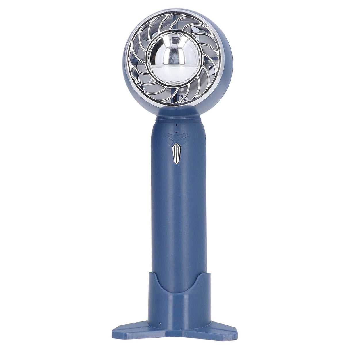 Hand Fan USB 2000mah Battery Charging Supercharged Blades Handheld Desktop Use Portable Rechargeable Fan for Travel Blue