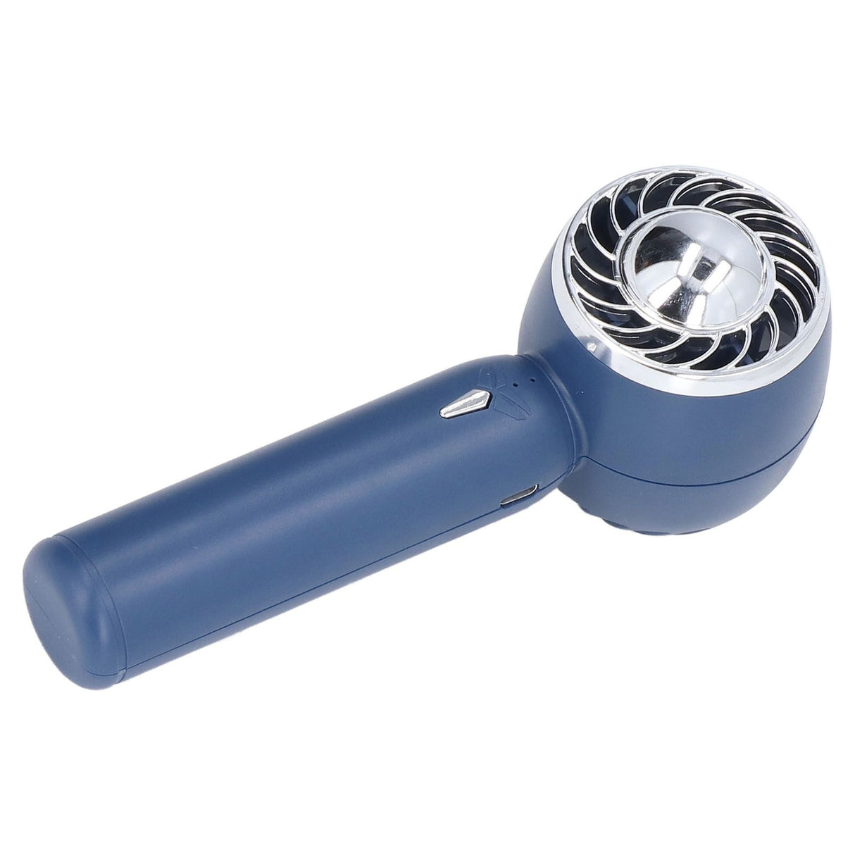 Hand Fan USB 2000mah Battery Charging Supercharged Blades Handheld Desktop Use Portable Rechargeable Fan for Travel Blue