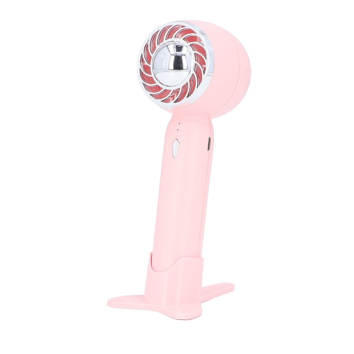 Handheld Fan USB Charging 3 Speeds 2000mAh Mini Portable Desktop Fan for Travel School Office Pink