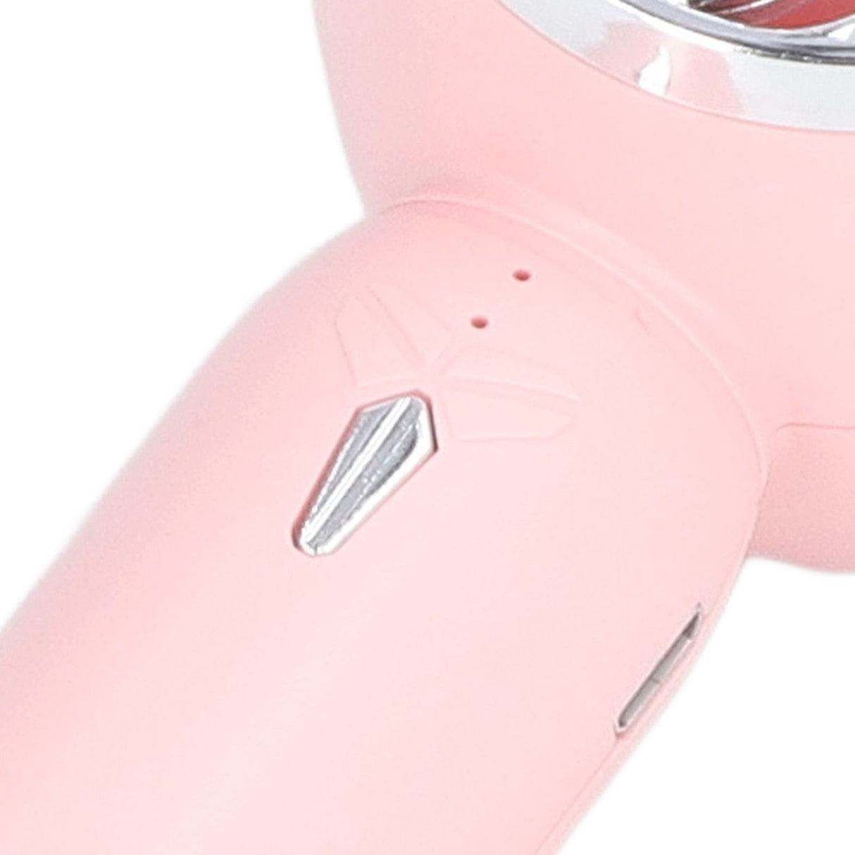 Handheld Fan USB Charging 3 Speeds 2000mAh Mini Portable Desktop Fan for Travel School Office Pink