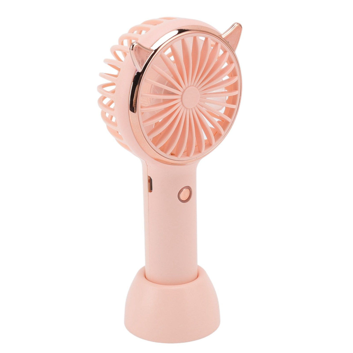 Cat Ears Handheld Fan 3 Levels USB Charging Mini Portable Handheld USB Fan for Outdoor Activities Travelling Pink