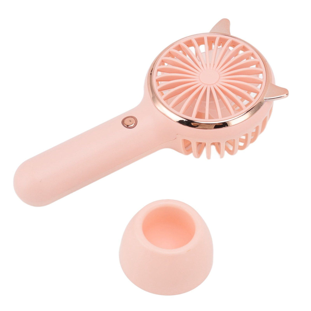 Cat Ears Handheld Fan 3 Levels USB Charging Mini Portable Handheld USB Fan for Outdoor Activities Travelling Pink