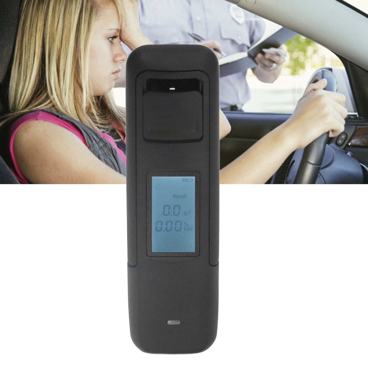 Alcohol Breathalyzer Contactless Design High Accuracy Blowing Type Easy Operation Breath Alcohol Tester