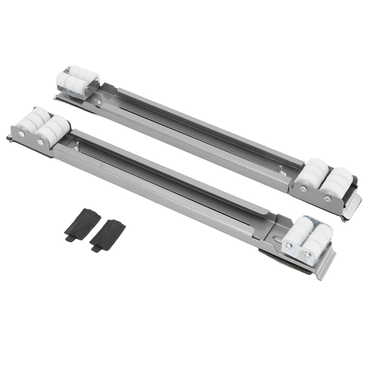 Heavy Duty Extensible Appliance Roller Load Bearing 300KG Universal Wheels Base Appliance Slider for Washer Furniture Silver